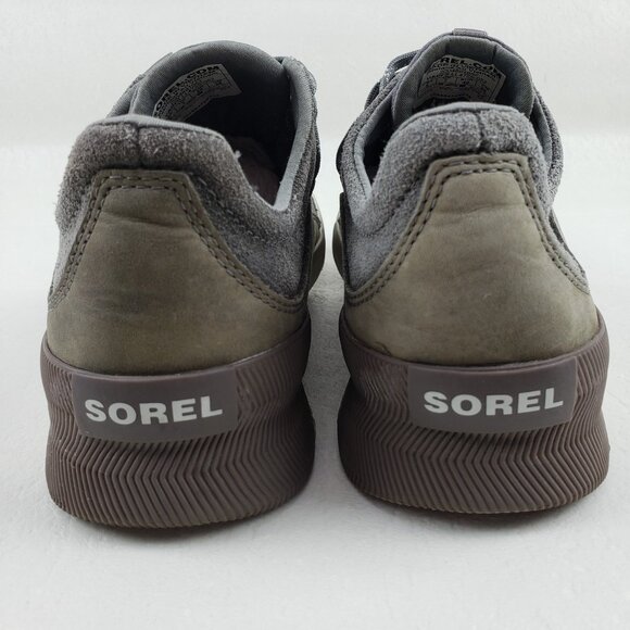 Sorel Out n About Waterproof Sneaker Womens 9 Gray Suede Lace Up Comfort Shoe - Picture 10 of 12